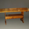 Late 19th century pine hutch table that "flips" into a bench, circa 1890.