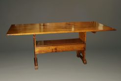 Late 19th century pine hutch table that "flips" into a bench, circa 1890.