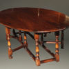18th century styled English Gateleg drop leaf table custom made in cherry.