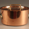 Mid 19th century French copper marmote/pot with lid and two copper handles, circa 1870.