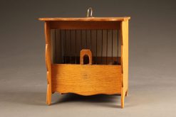 French finch cage constructed in oak, circa 1950's