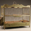 Late 19th century French finch cage with original paint, circa 1890