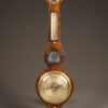 Late 19th century English barometer (nonworking), hydrometer and thermometer in a walnut case, circa 1870.