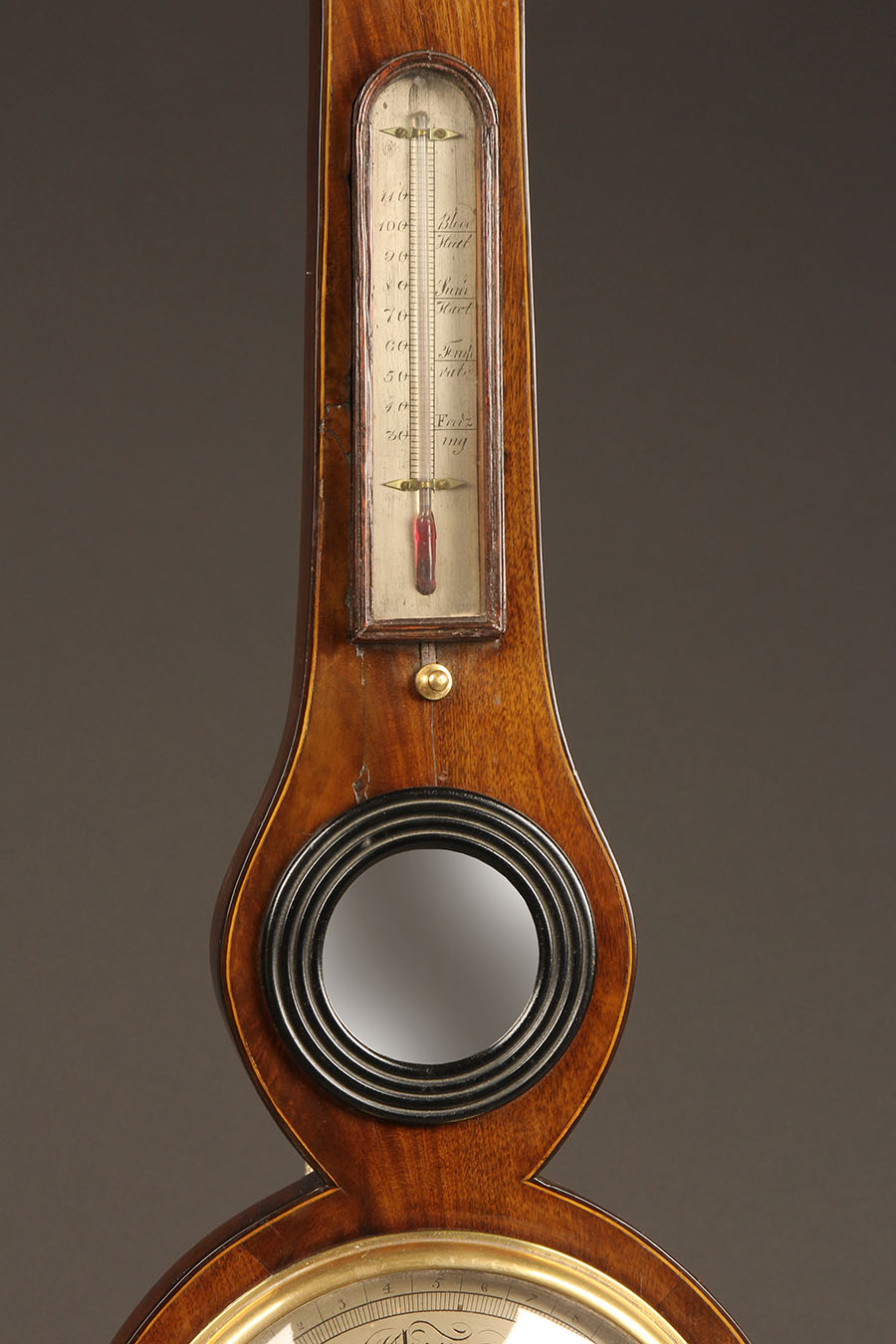 English barometer, hydrometer and thermometer.