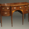Late 18th century Federal style English sideboard in mahogany