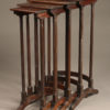 Very nice set of English nesting tables in solid mahogany