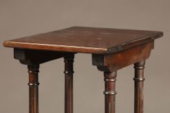 Very nice set of English nesting tables in solid mahogany