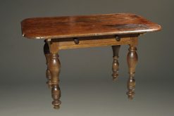 Mid 18th century oak German work table or desk with drawer