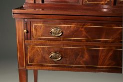 Mahogany Colonial Revival styled ladies writing desk with tambour doors