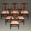 Nice set of mahogany Chippendale style chair with 5 side chairs and one arm chair