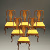 Very nice set of six late 19th century Queen Anne style side chairs with nicely detailed legs