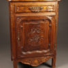 French Louis XV Rustique styled confitierre (jam cabinet) in nicely hand carved oak
