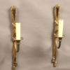Very nice pair of French single arm bronze sconces.