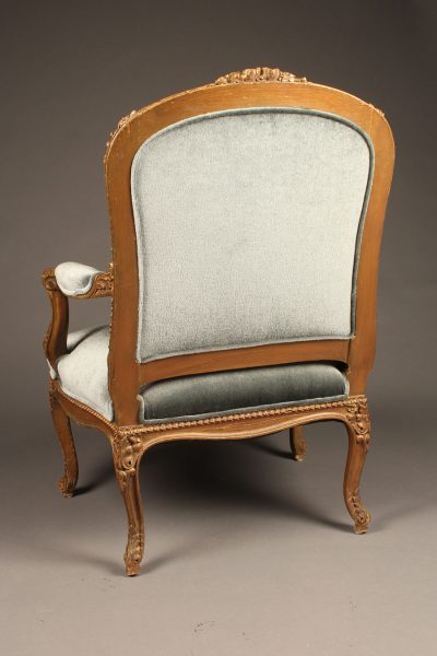 Wonderful pair of French Louis XV bergère chairs