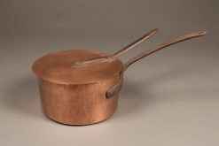 Huge 19th century copper chef's pot with lid