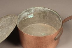 Huge 19th century copper chef's pot with lid