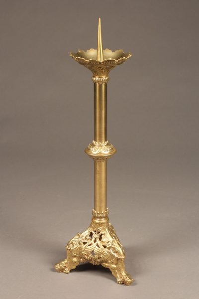 19th century French Gothic style church candelabra