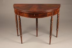 Mid 19th century mahogany, English flip top games table