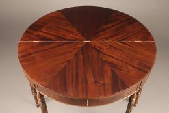 Mid 19th century mahogany, English flip top games table