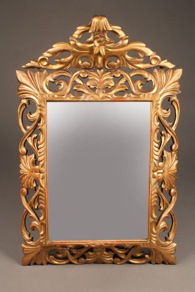 19th century French Napoleon III styled gilded mirror