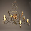 19th century French iron 6 light chandelier