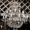 Late 19th century Italian bronze and crystal chandelier with 24 lights from Torino