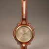 Late 19th century English barometer in rosewood with inlaid mother of pearl