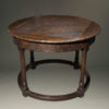 Mid 19th century English oak round tavern table