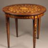 Late 19th century nicely inlaid round Dutch table